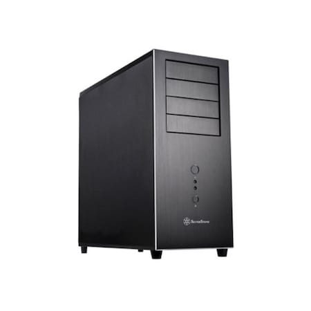Silverstone Temjin Mid Tower Computer PC Case - Black TJ04B-E
